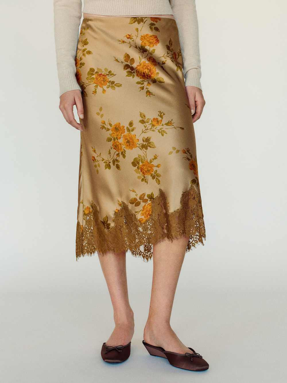 Carolina Silk Skirt | Reformation (Global)