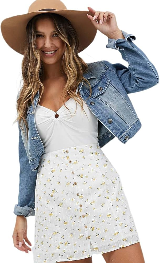 Jean Jacket Women Washed Denim Jacket | Amazon (US)