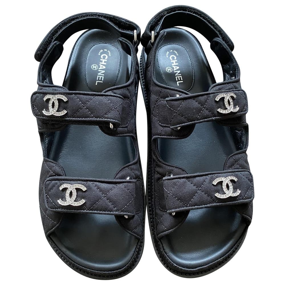 chanel chunky sandals