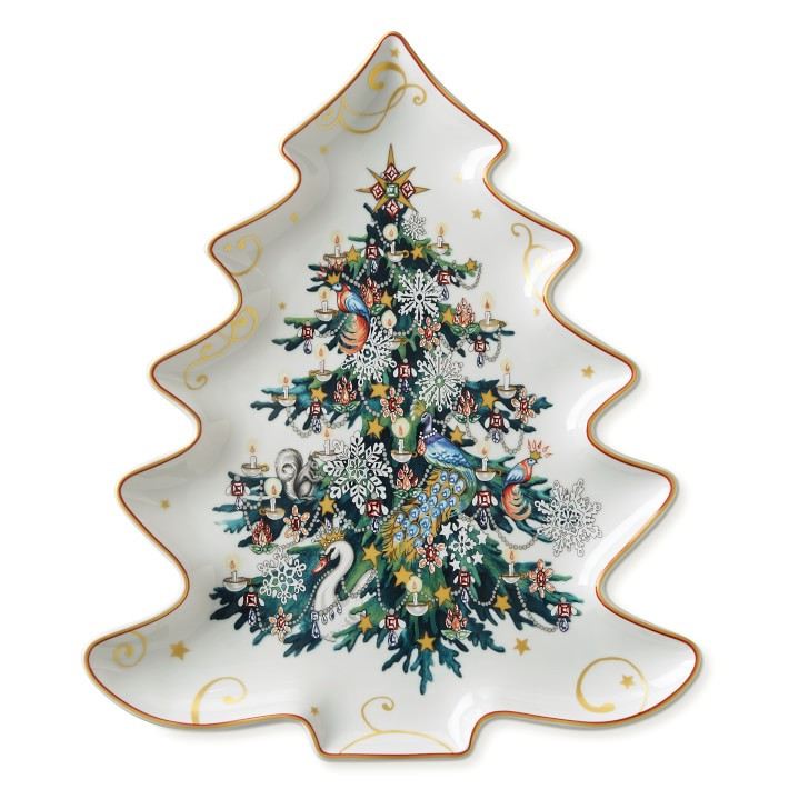 Twas the Night Figural Tree Platter | Williams-Sonoma