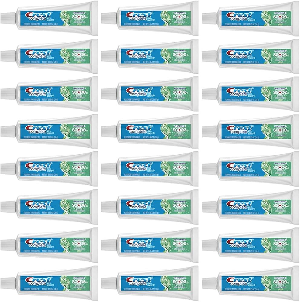 Amazon.com: Crest Complete Whitening Scope Minty Toothpaste, Travel Size 0.85 Oz, (24g) - Pack of... | Amazon (US)