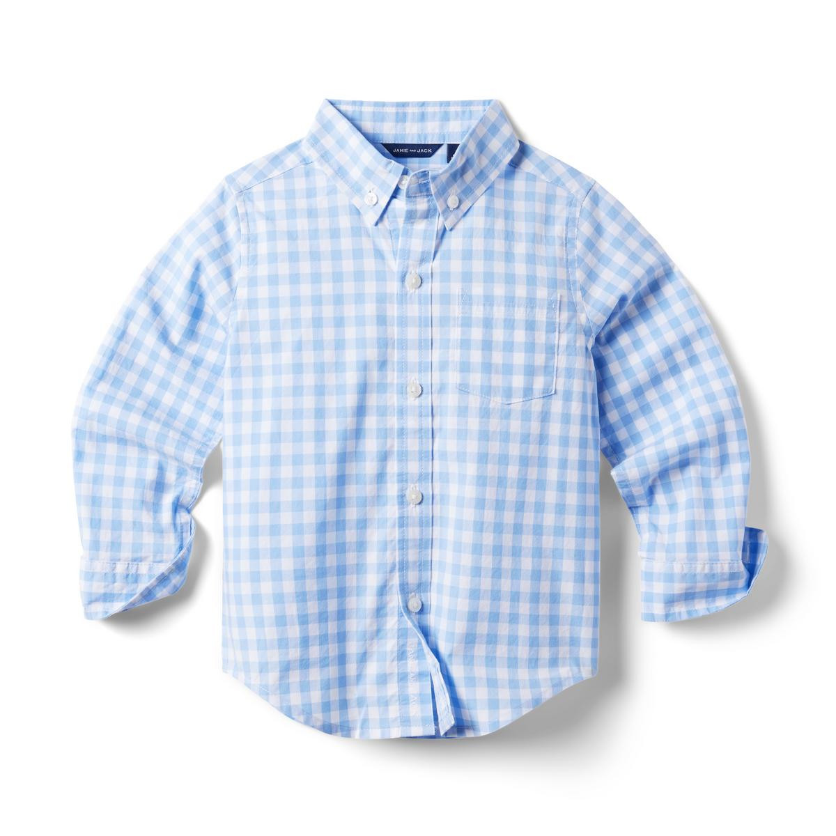 Gingham Poplin Shirt | Janie and Jack
