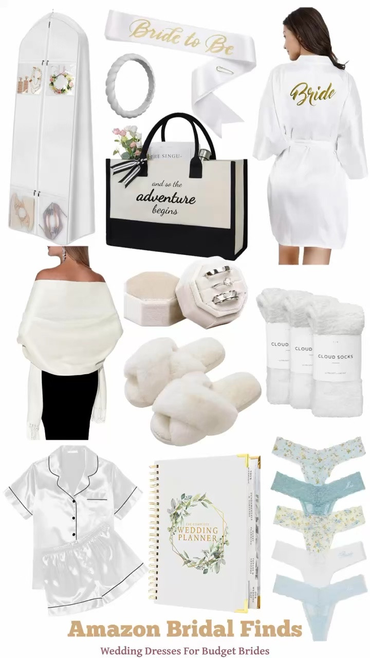 Affordable Amazon wedding and bridal finds.

Bride to be, wedding accessories, bridal accessories, bride gifts, bridal shower gifts, engagement gifts.

#LTKWedding #LTKSeasonal