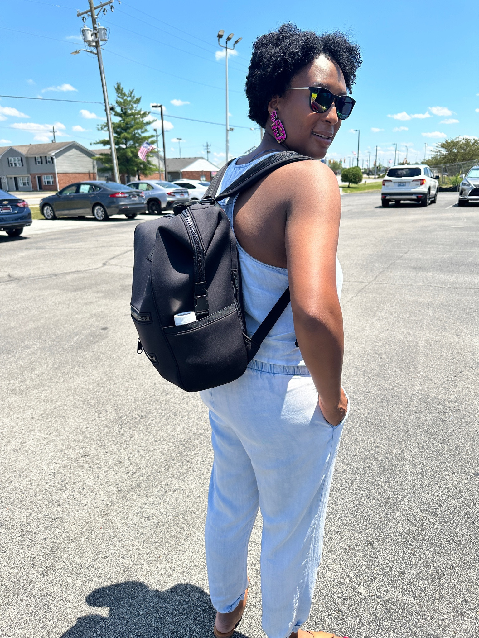 Backpack | diaper bag | jeans | denim | overalls | sunglasses 

#LTKSeasonal #LTKSummerSales #LTKFindsUnder50