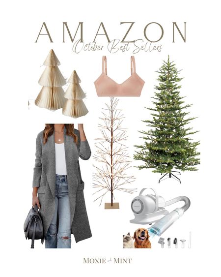Amazon October best sellers include the popular Christmas tree, the best bras in the world, the softest cardigan jacket and this Amazing pet vacuum!

#LTKhome #LTKstyletip #LTKSeasonal