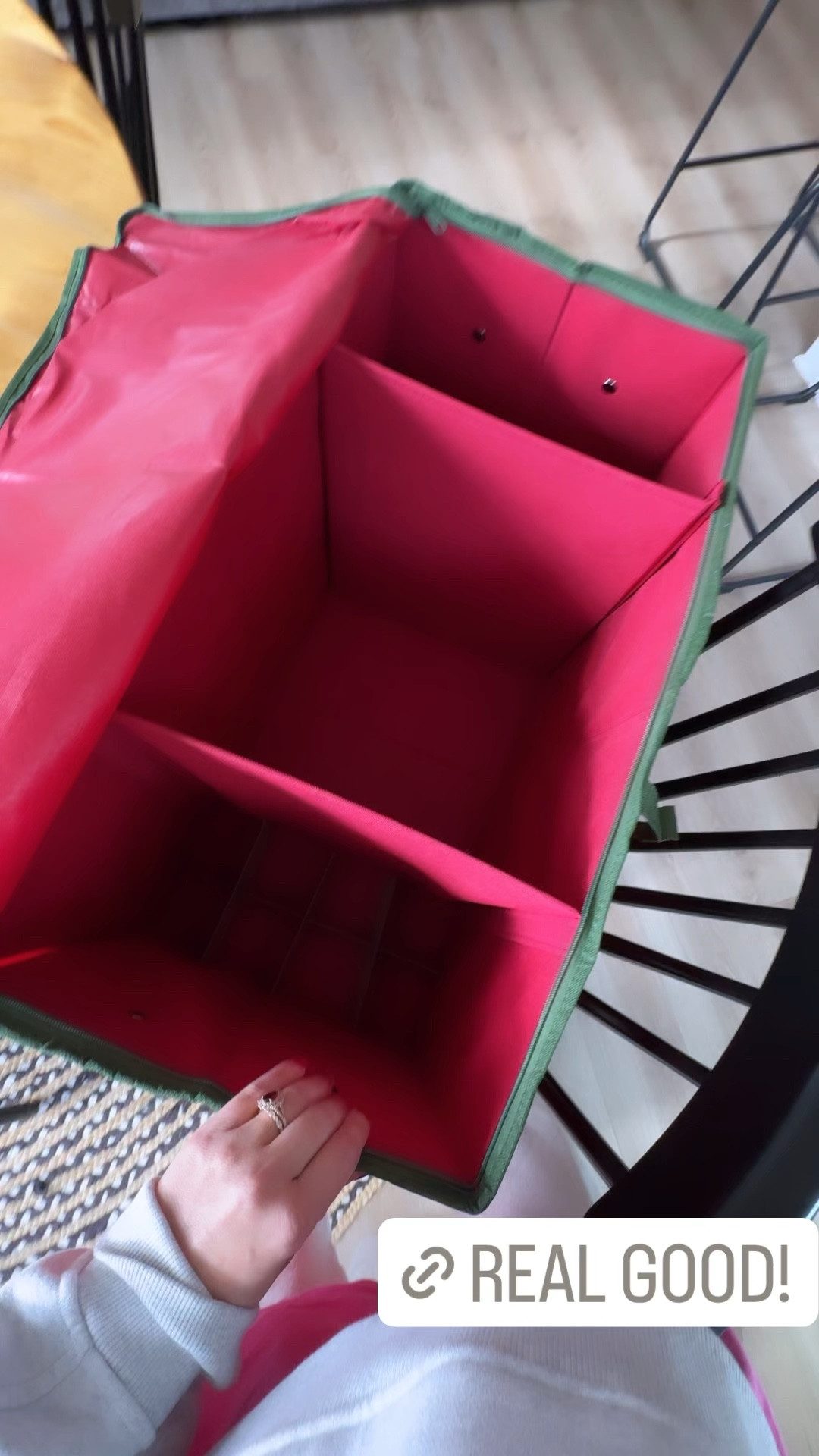 Storage container for Christmas items and this one is a game changer I was so impressed with it 

#LTKSeasonal #LTKhome #LTKfindsunder50