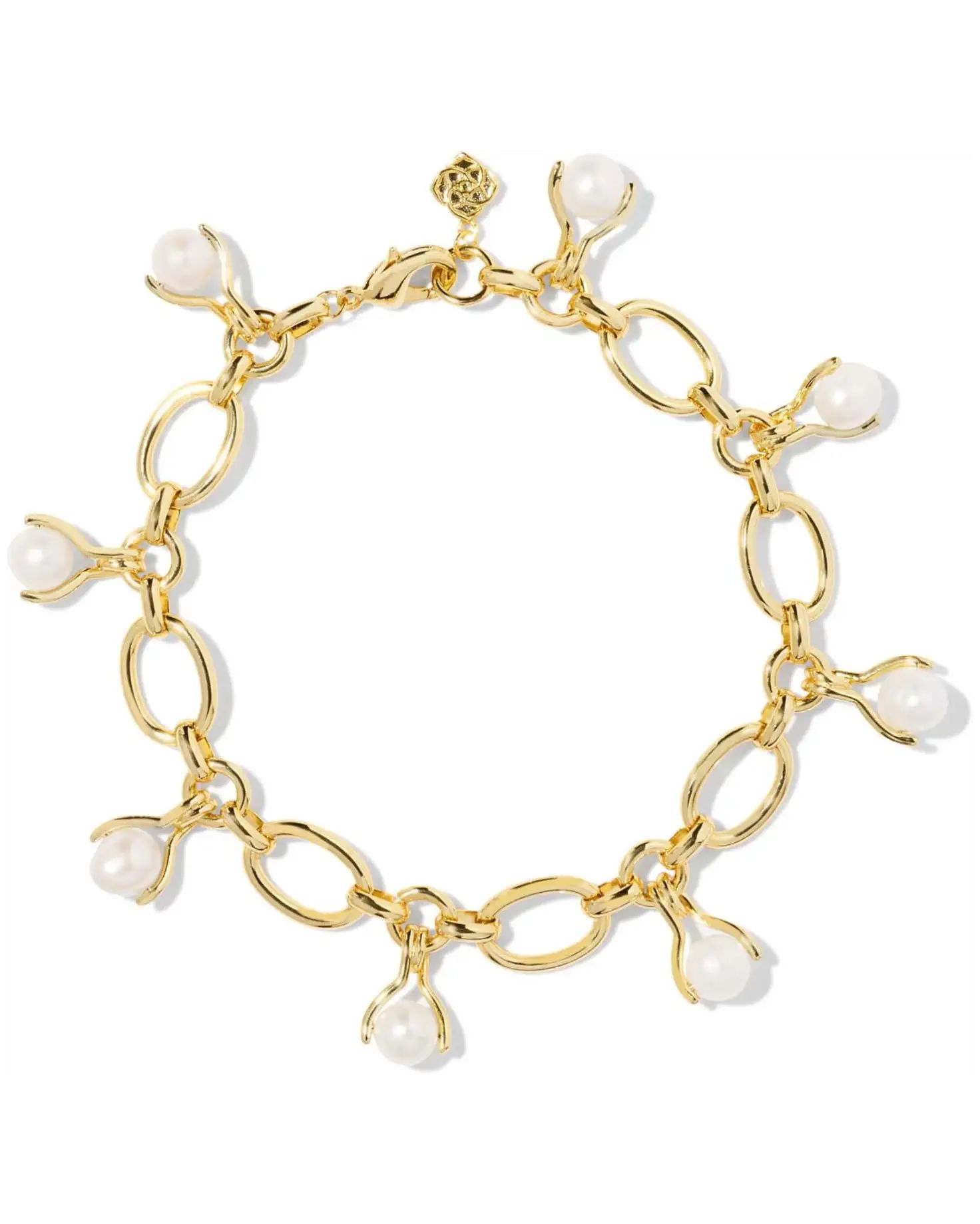 Kendra Scott Ashton Pearl Chain Bracelet | Zappos