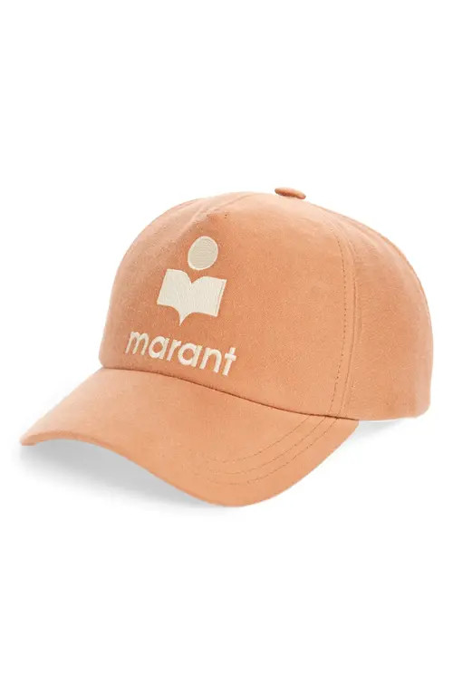 Isabel Marant Tyron Logo Baseball Cap in Burnt Henna at Nordstrom | Nordstrom