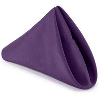 Neel Blue 20 Inch Polyester Table Napkins, Reusable, Wrinkle-Resistant - 50x50cm in Purple | Size: 50x50 cm | Debenhams UK