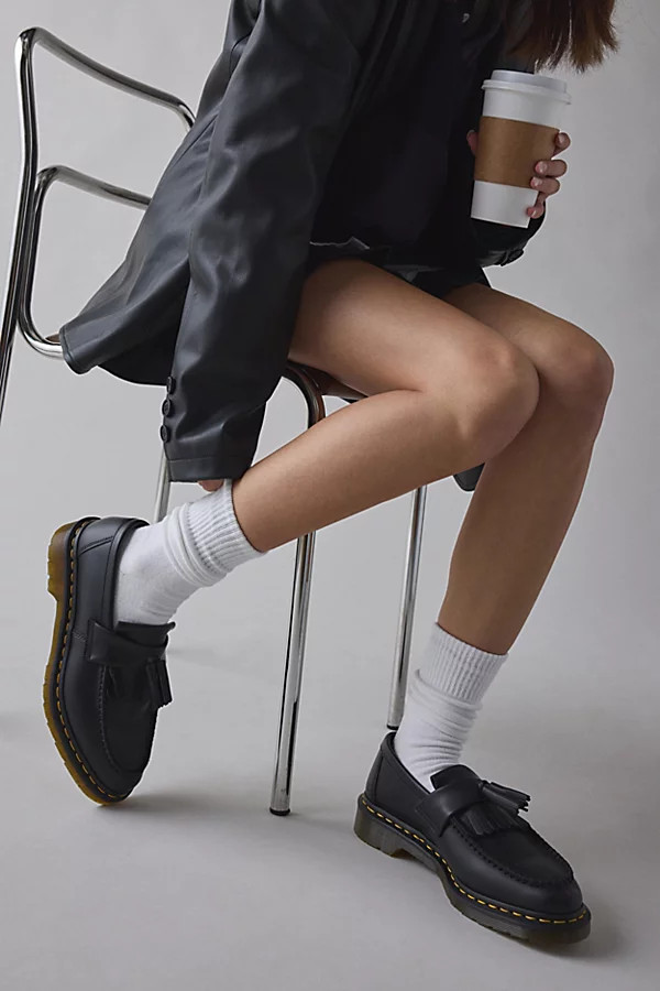 Dr. Martens Women's Adrian Tassel Loafer in Black, Women's at Urban Outfitters | Urban Outfitters (US and RoW)