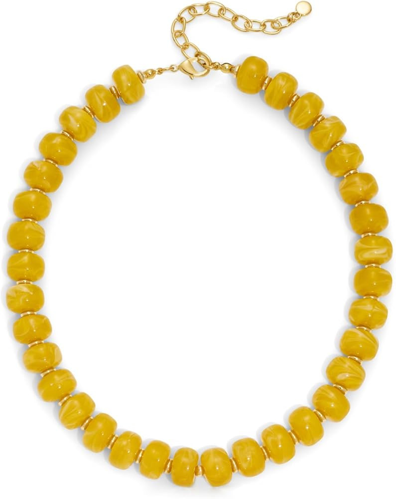 Beaded necklace for Women Boho Bead Gemstone Chunky Necklace Big Bead Necklace Fashion Trendy Sum... | Amazon (US)