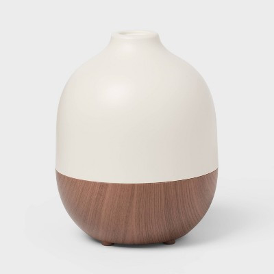 White Top and Woodgrain Base 300ml Large Diffuser - Threshold™: Ultrasonic Aroma, 8hr Run Time, Auto Shut-Off | Target