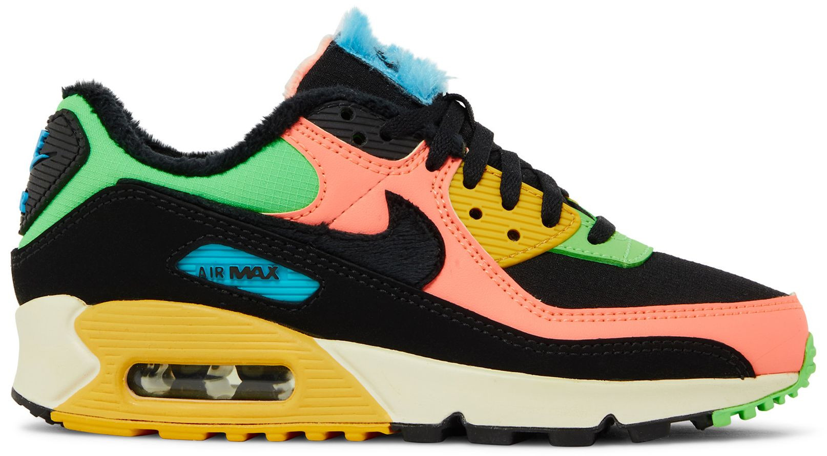 Wmns Air Max 90 'Fur Multi-Color' | GOAT
