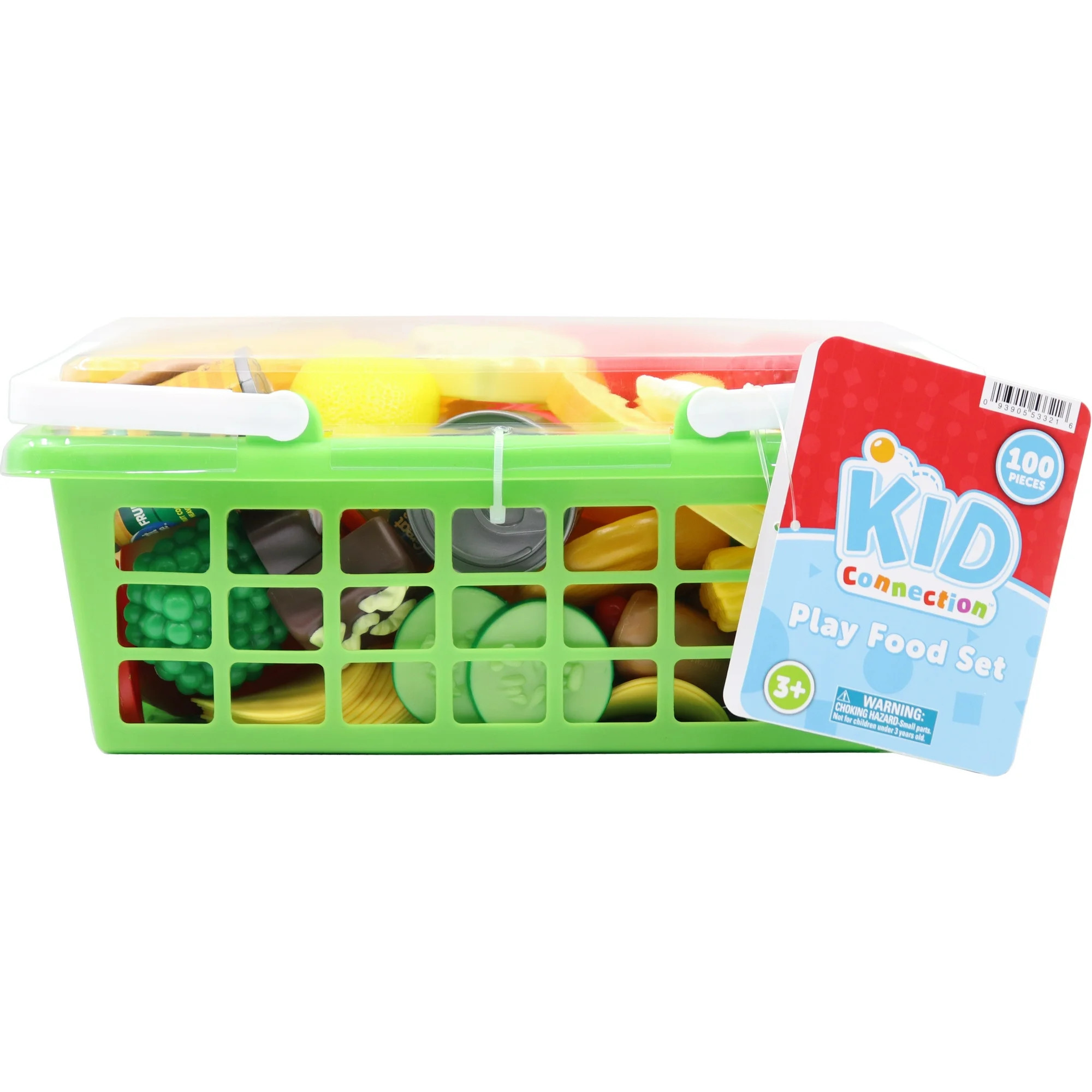 Kid Connection Play Food Basket, 100 Pieces, Toddler Toys | Walmart (US)