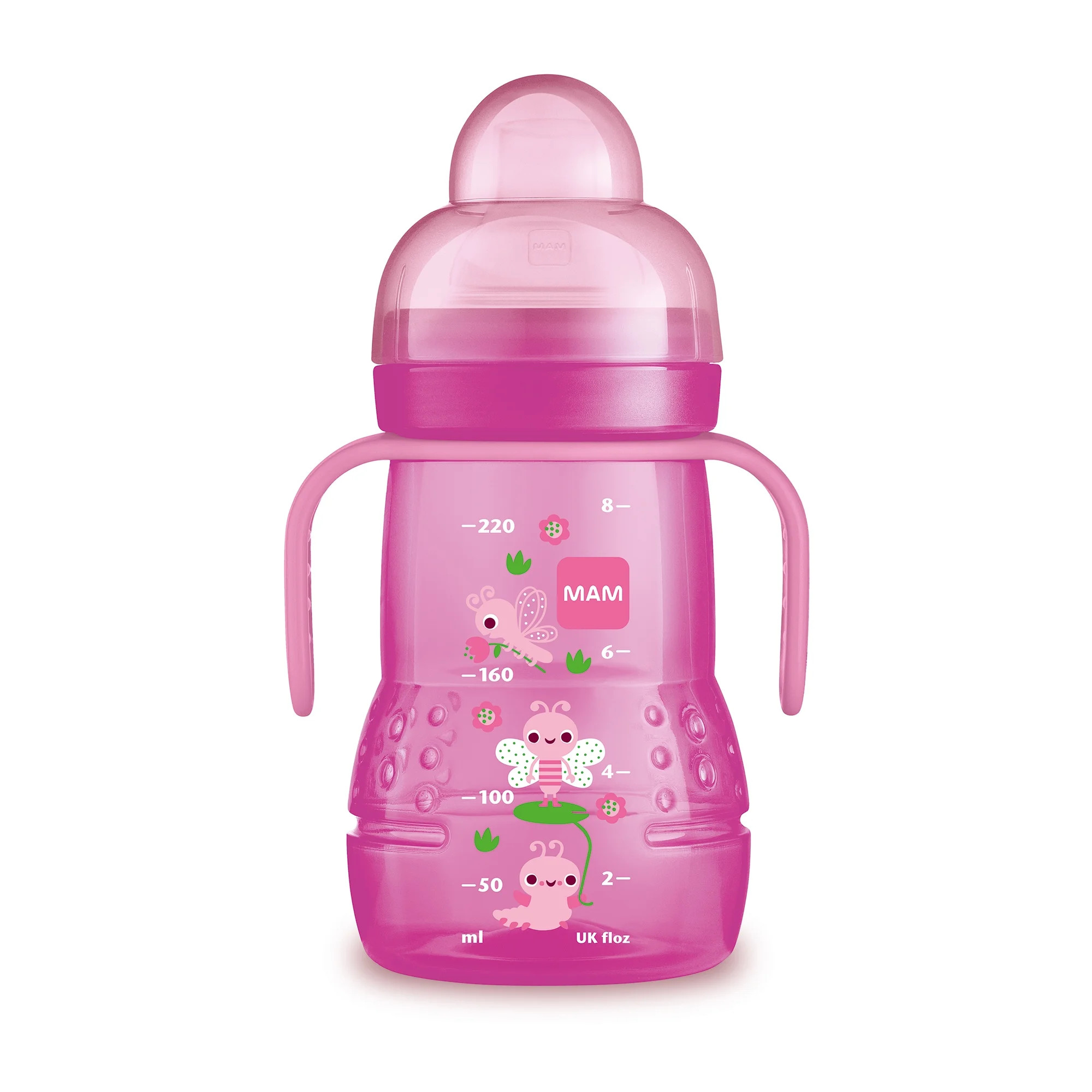 MAM Baby Trainer Cup with Handles, Girl, 8 oz | Walmart (US)