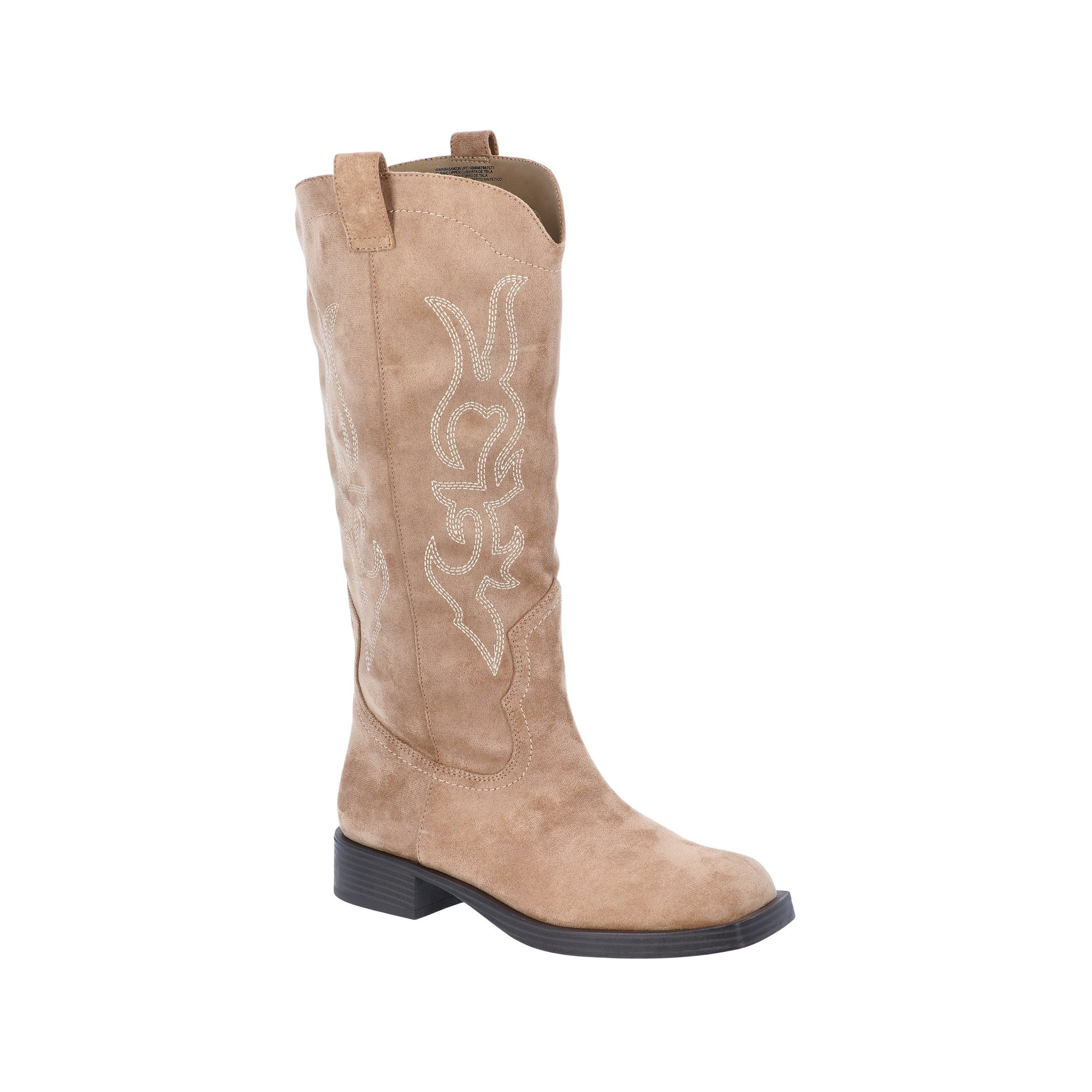 No Boundaries Women's Square Toe Western Boots | Walmart (US)