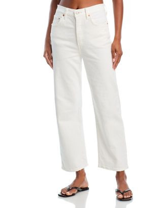 Ribcage Straight Ankle Jeans in Cloud Over | Bloomingdale's (US)