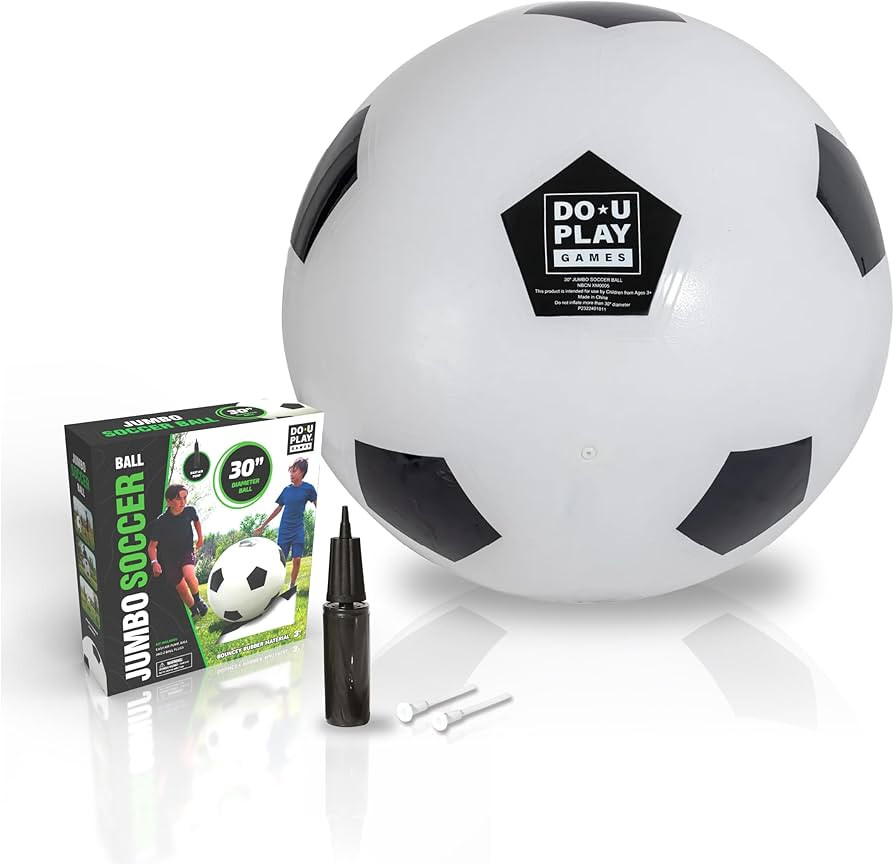 Hape DO-U-Play Games Jumbo Soccer Ball, 30” Diameter, Superior Rubber Durable Heavy-Duty Materi... | Amazon (US)