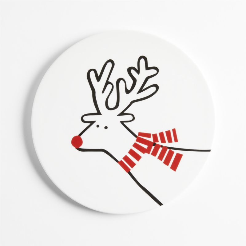 Arctic Friend Reindeer Porcelain Trivet by Joan Anderson + Reviews | Crate & Barrel | Crate & Barrel
