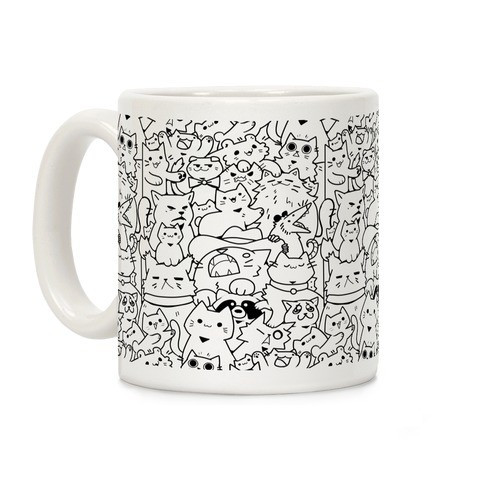 CATS CATS CATS! Coffee Mugs | LookHUMAN | LookHUMAN