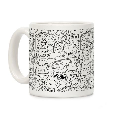 CATS CATS CATS! Coffee Mugs | LookHUMAN | LookHUMAN