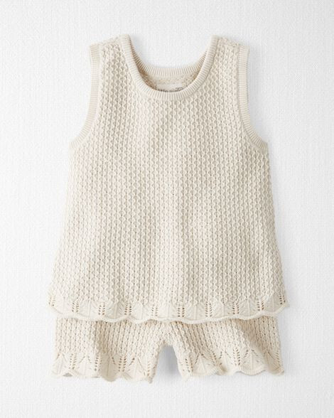 Toddler Girl 2-Piece Organic Cotton Sweater Knit Set | Carter's Inc