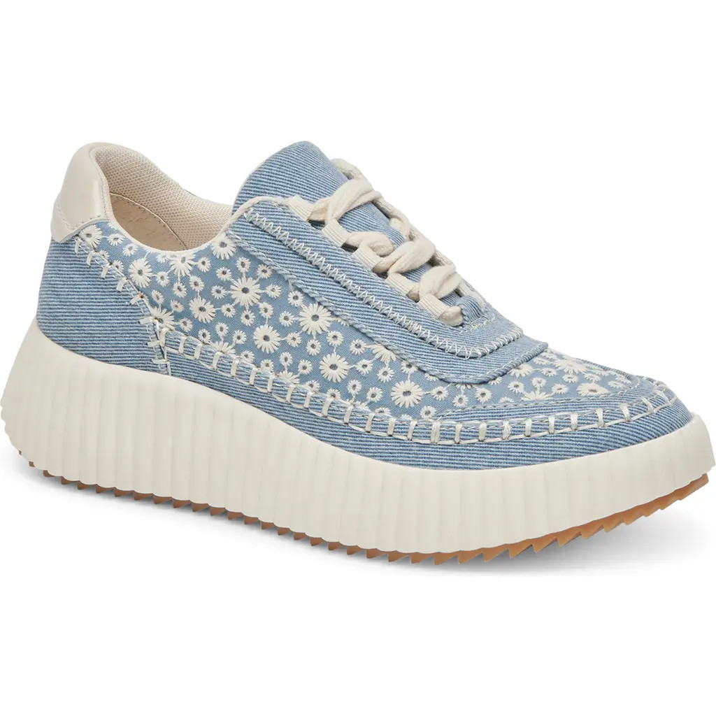 Dolce Vita Dolen Platform Sneaker in Blue Floral Denim at Nordstrom Rack, Size 7 | Nordstrom Rack