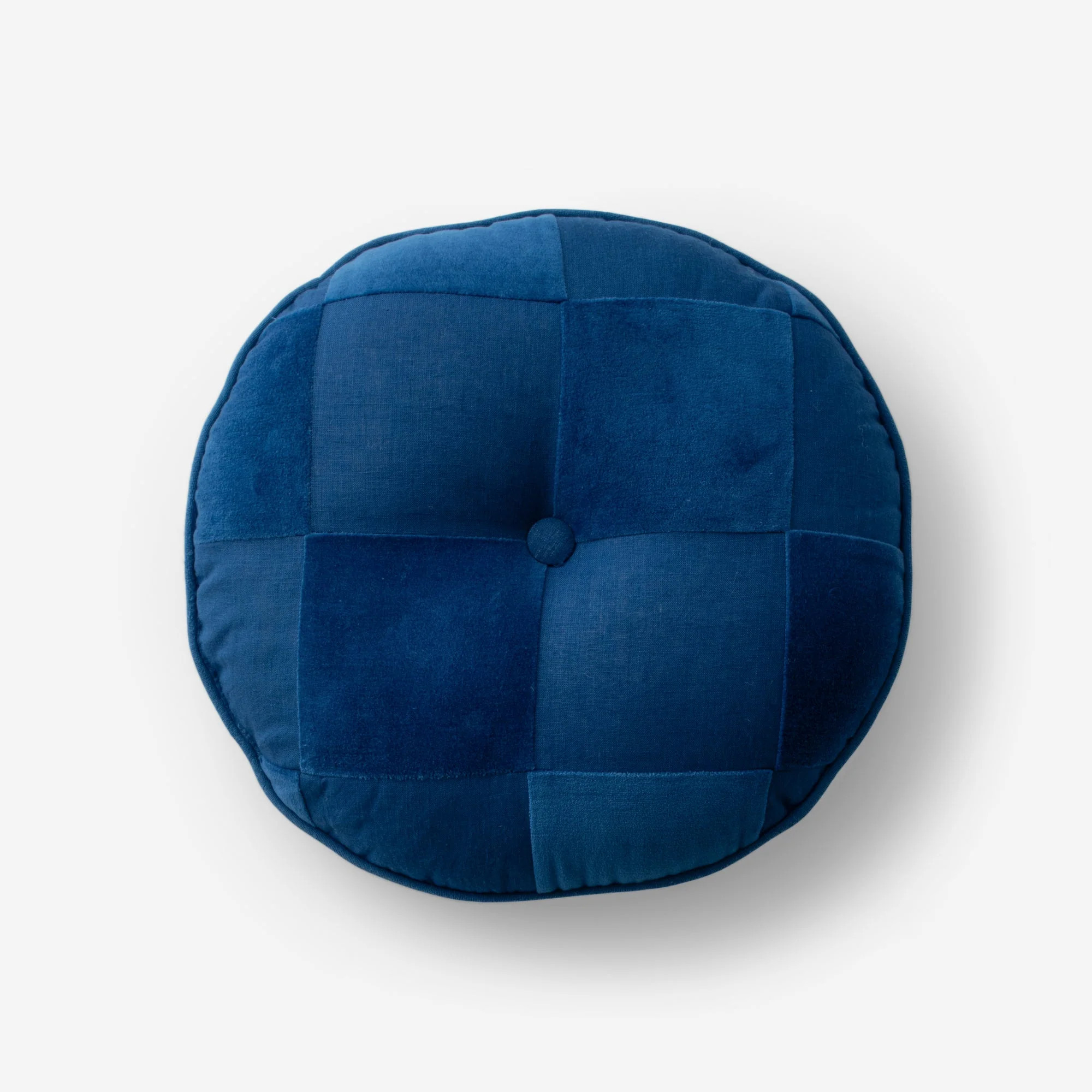 Schoolhouse x Clare V.® Pablo Velvet + Linen Circle Pillow | Schoolhouse
