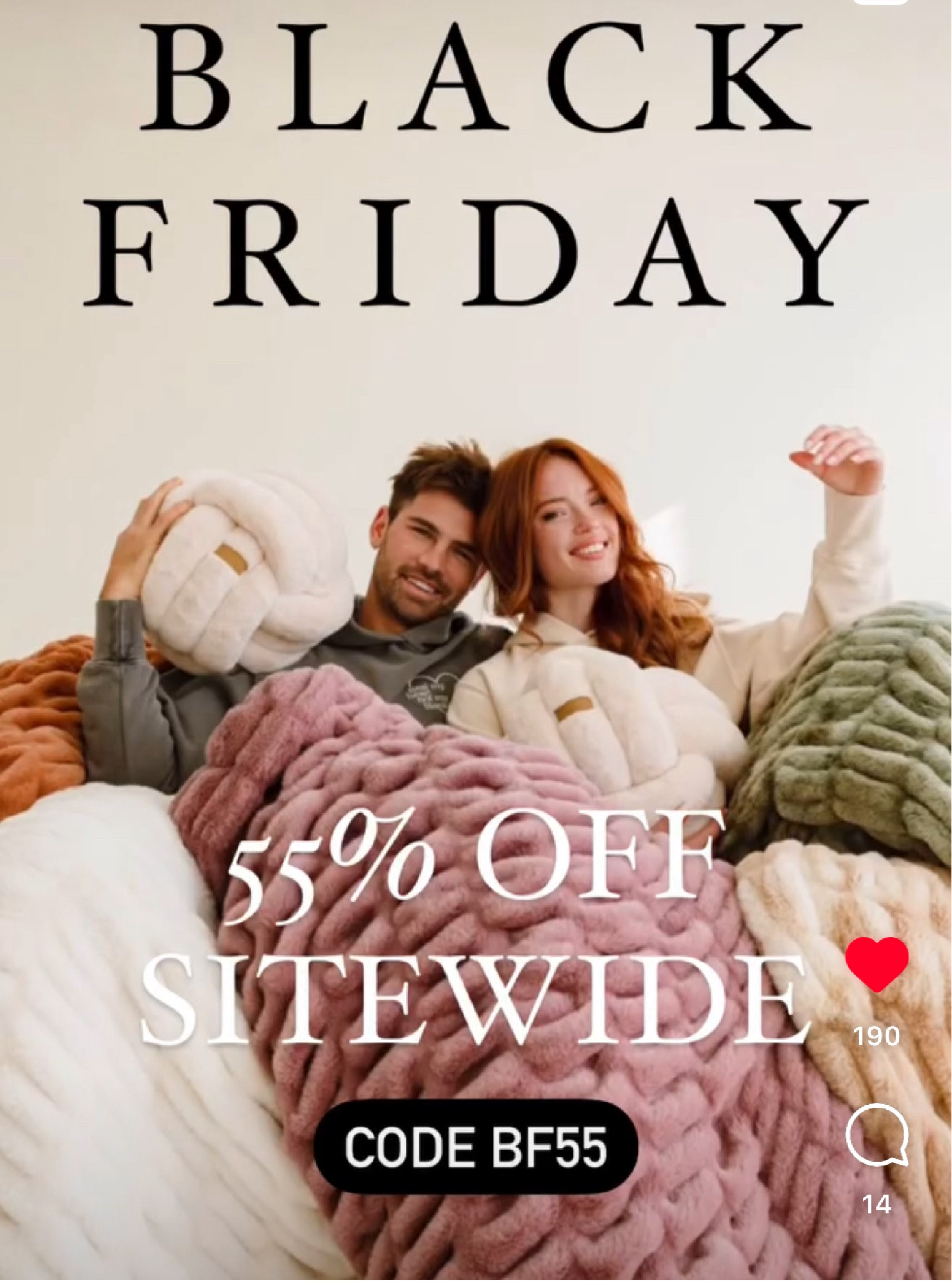 Lola blankets are 55% off with free shipping ! Black Friday sales going strong! So many great colors like desert storm , cloud, so many colors to choose from 

#LTKSaleAlert #LTKGiftGuide #LTKHome