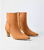Faux Suede Elongated Booties | LOFT