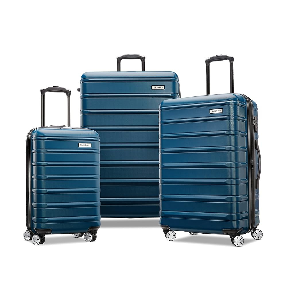 Samsonite Omni 2 Hardside Expandable Luggage with Spinner Wheels, 3-Piece Set (19/24/28), Lagoon ... | Amazon (US)