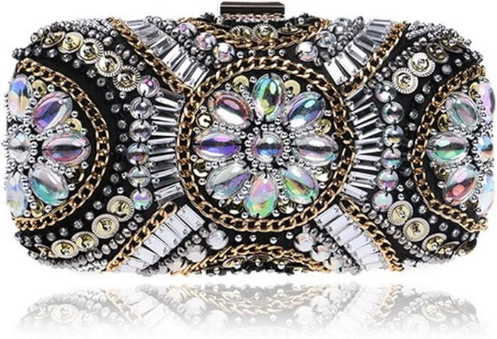Crossbody Bags Vintage Wedding Handbags Japanese Clutch Handmade Pearl Evening Clutch Handbag (Co... | Amazon (US)