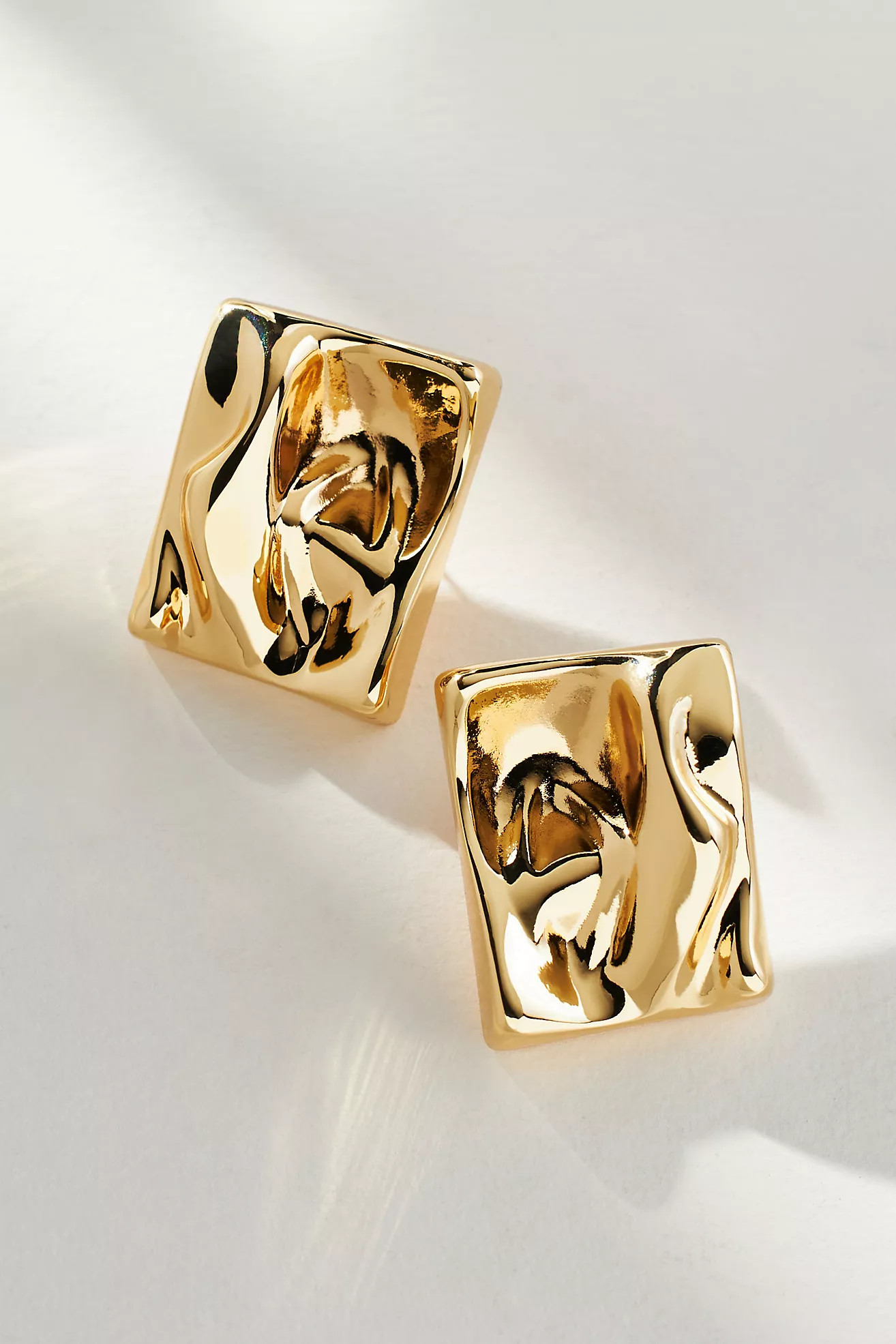 Molten Rectangle Post Earrings | Anthropologie (US)