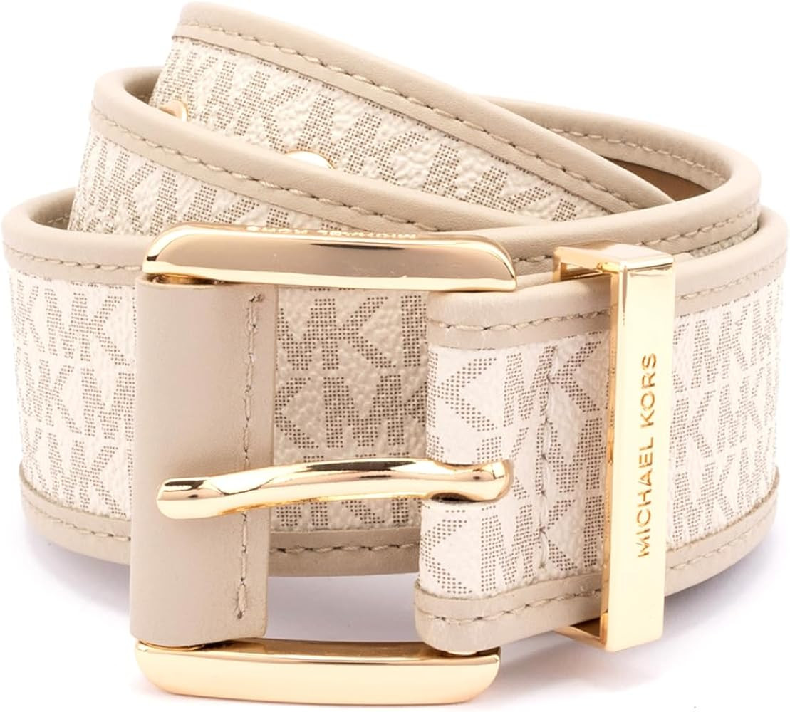 Michael Kors Womens 1.75 Inch Logo Belt with Grommets, Stylish Fashion Accessory for Everyday Wea... | Amazon (US)