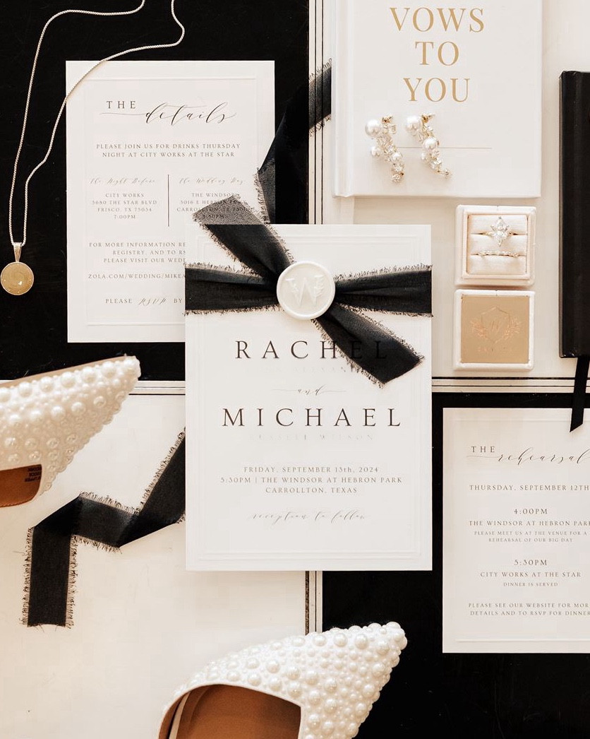 DIY wedding invitations! I printed all of our invitations for pretty cheap at UPrinting.com under “custom product builder” - everything else was from Amazon & linked here!

Paper Sizes & Details 
Invitation = 5 x 7
Detail Card = 4.25 x 5.75
Rehearsal Card = 3.5 x 5
Paper Type = 16 pt. Cardstock Matte 
The thickness was perfect & the paper quality was great but I wish I would have done “uncoated” since I decided to score the edges. However, the scoring process was brutal & VERY time consuming 🤣 (even though it looked pretty!) 

#LTKWedding #LTKFindsUnder50