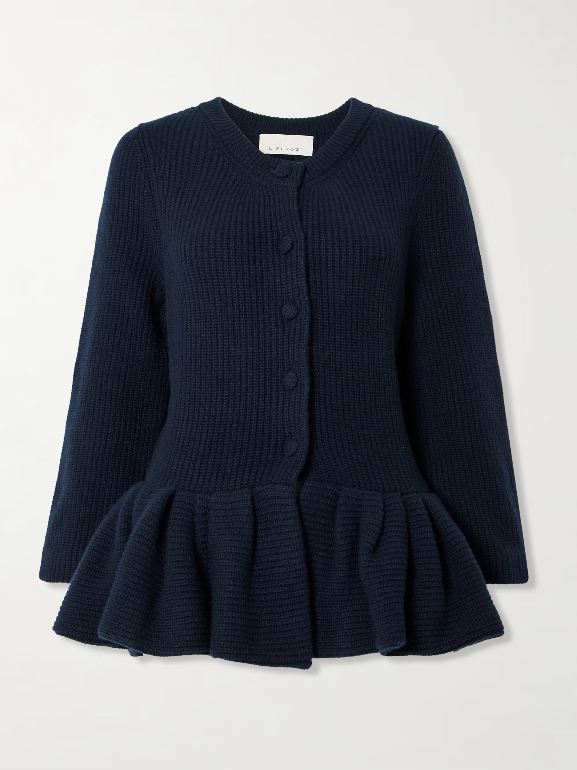 + The Vanguard cashmere peplum cardigan | NET-A-PORTER (US)