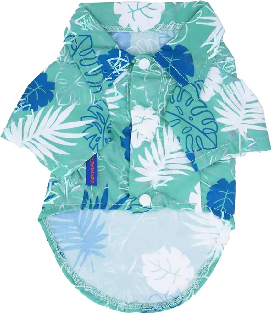 EarthPETS Hawaiian Style Pet Shirt for Dogs and Cats, Made with Super Soft Cotton & Breathable Fa... | Amazon (US)