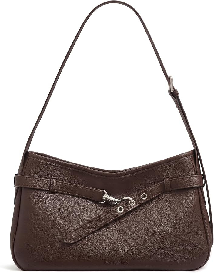 BOSTANTEN Shoulder Bag for Women, Vegan Leather Hobo Bag, Trendy Handbags Designer Fall Purses wi... | Amazon (US)