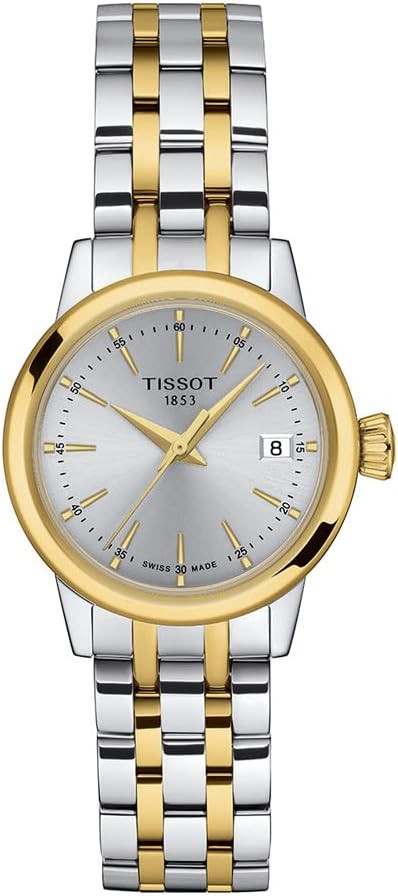 Tissot Womens Classic Dream Lady 316L Stainless Steel Case with Yellow Gold PVD Coating Quartz Wa... | Amazon (US)