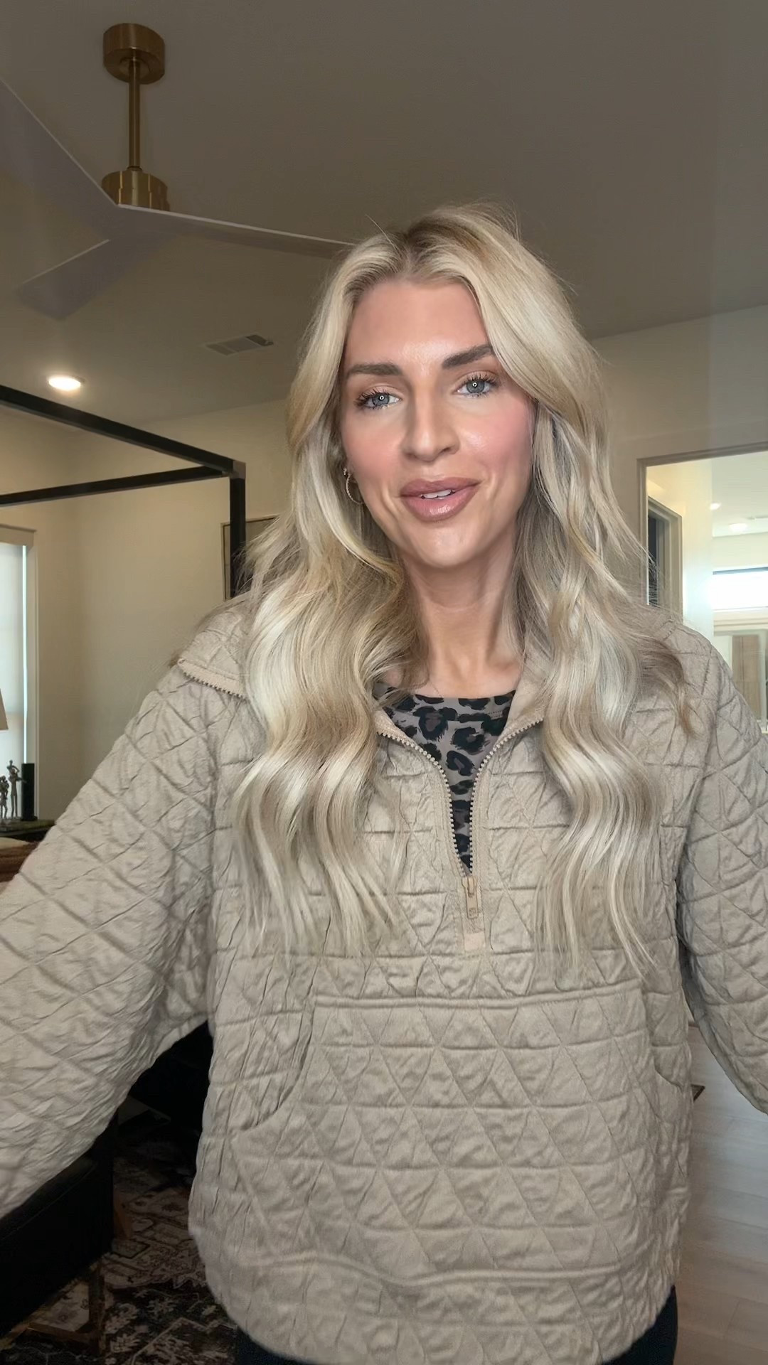 Loving this quilted pullover!