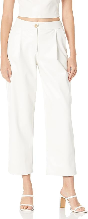 The Drop Women's Standard Theor Vegan Leather Trouser | Amazon (US)