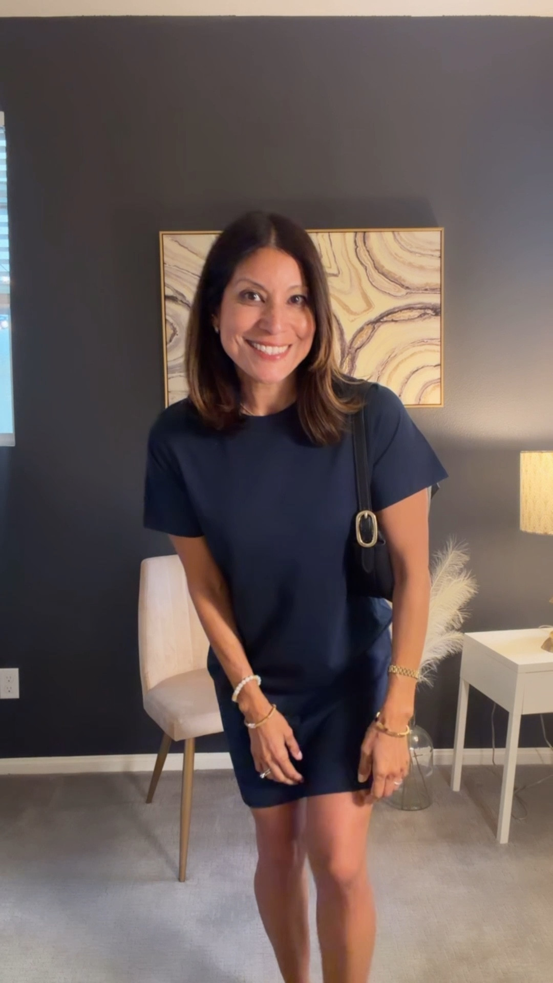 A versatile t shirt dress to grab now! 

I’m 5’3 1/2 wearing xs 
Shoes tts 

Spring outfit 
Summer outfit idea 
Vacation style 

#LTKOver40 #LTKPetite #LTKSeasonal