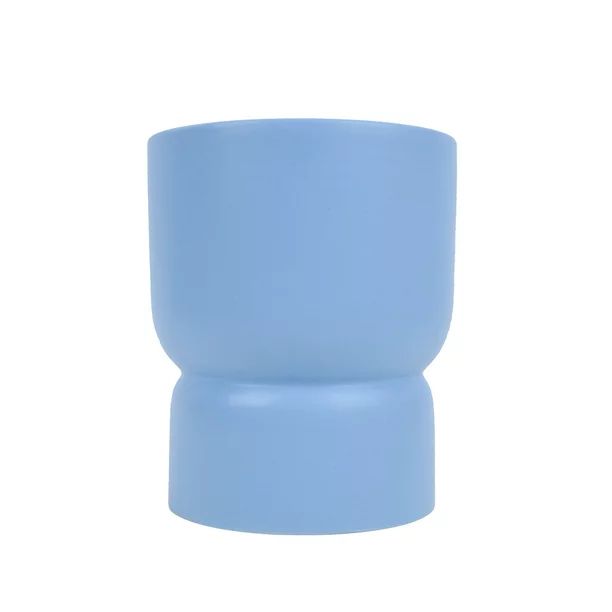 Mainstays Blue Urn Ceramic Planter, 6.3" L x 6.3" W x 7.5"H | Walmart (US)