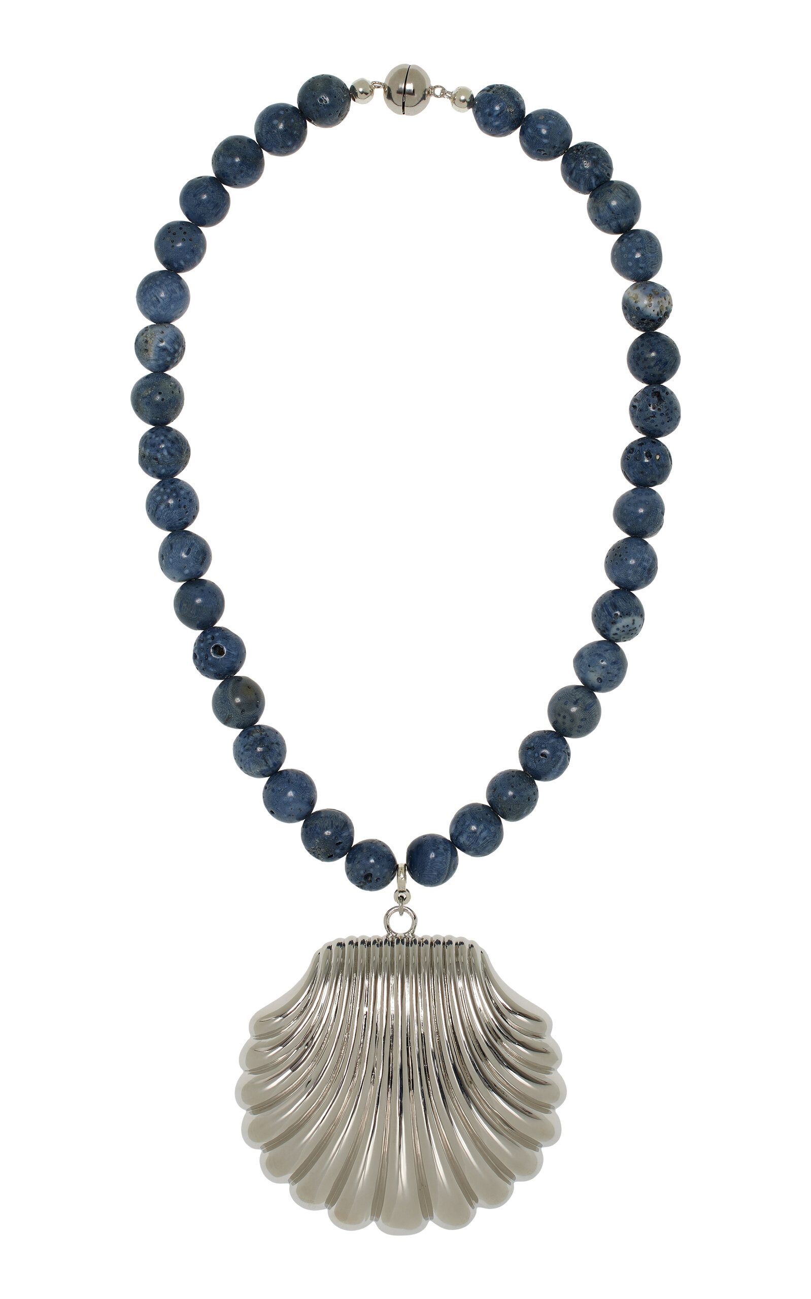 Exclusive Rhodium-Plated Beaded Pendant Necklace | Moda Operandi (Global)