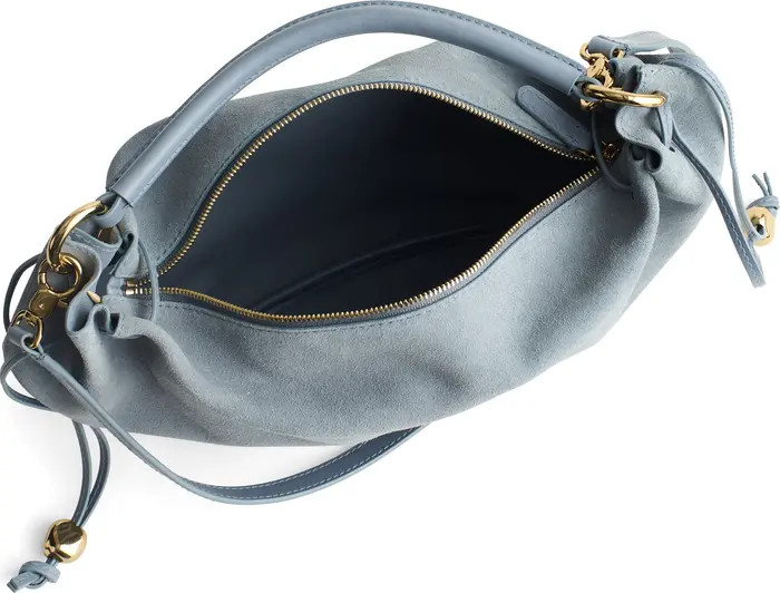 The Camren Gathered Suede Shoulder Bag | Nordstrom