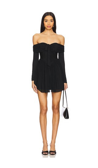 MORE TO COME Kristiana Mini Dress in Black. - size M | Revolve Clothing (Global)