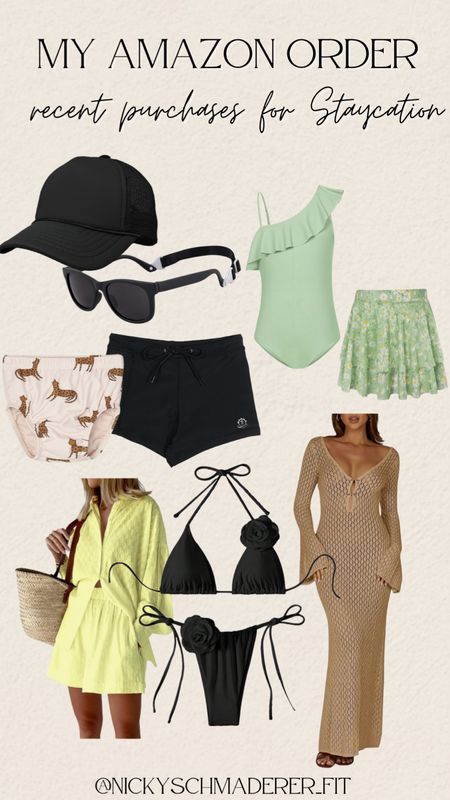 Recent Amazon purchases for staycation! I got stuff for the baby, the girls, and for me! Everything is under $30 

Amazon fashion 
Amazon prime 
Swimsuits 
Girls swimsuits 



#LTKSeasonal #LTKfamily #LTKtravel