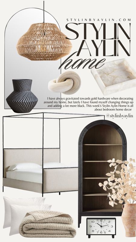 I have  always gravitated towards gold hardware when decorating around my home, but lately I have found myself changing things up and adding a lot more black. This week's Stylin Aylin Home is allabout bedroom home decor

#LTKSeasonal #LTKhome #LTKstyletip