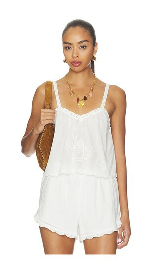 SPELL Vintage Petticoat Cami in White. - size M | Revolve Clothing (Global)