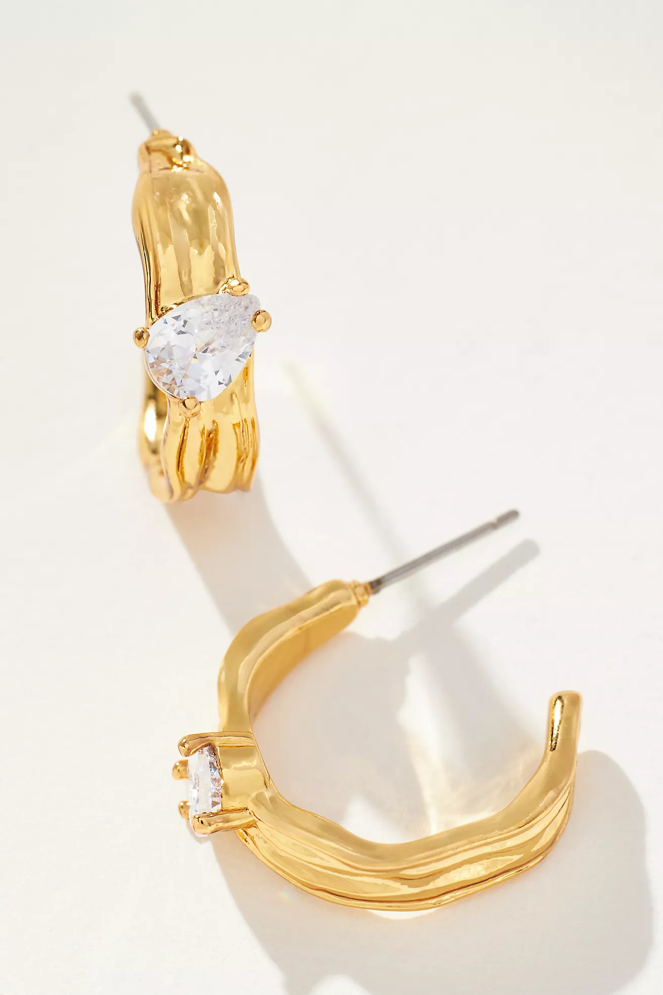 Crystal Huggie Hoop Earrings | Anthropologie (US)